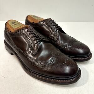EXCELLENT Grant Stone x J. Crew Ludlow Longwing Wingtip Derby Bench Made 8 D